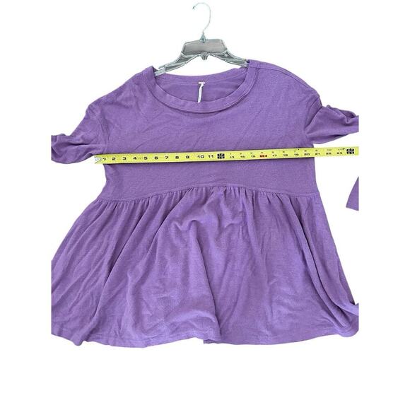 Free People Purple Long Sleeve Blouse Size XS - Picture 3 of 8